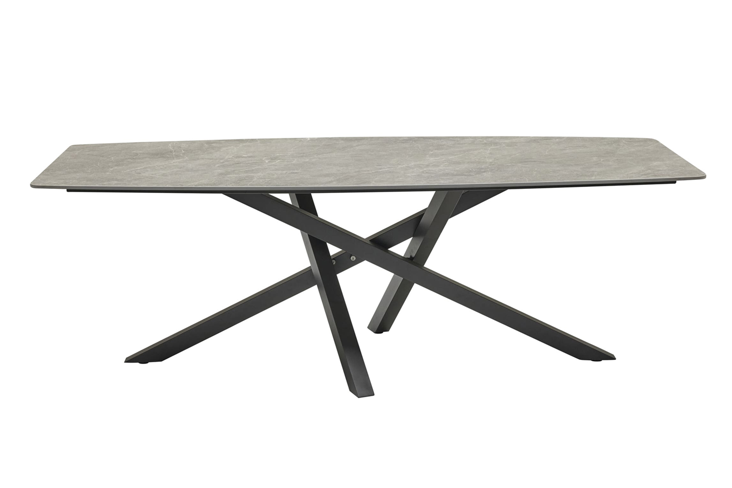 Gartentisch Concord Esstisch Terrassentisch 220x100x75cm sintered stone Anthrazit