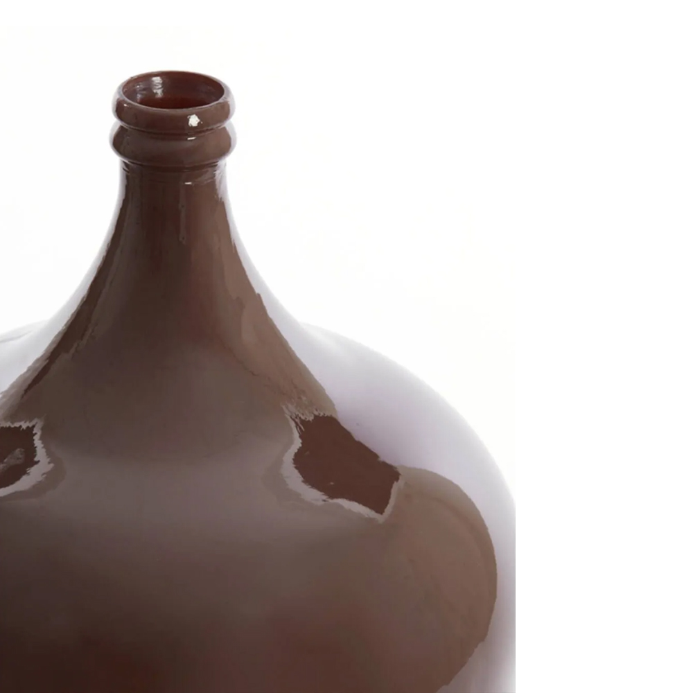 Dekovase Vase INCA von Light & Living Blumenvase Ø36,5x56 cm Glas Braun Glänzend Dekovase Vase INCA von Light & Living Blumenvase Ø36,5x56 cm Glas Braun Glänzend