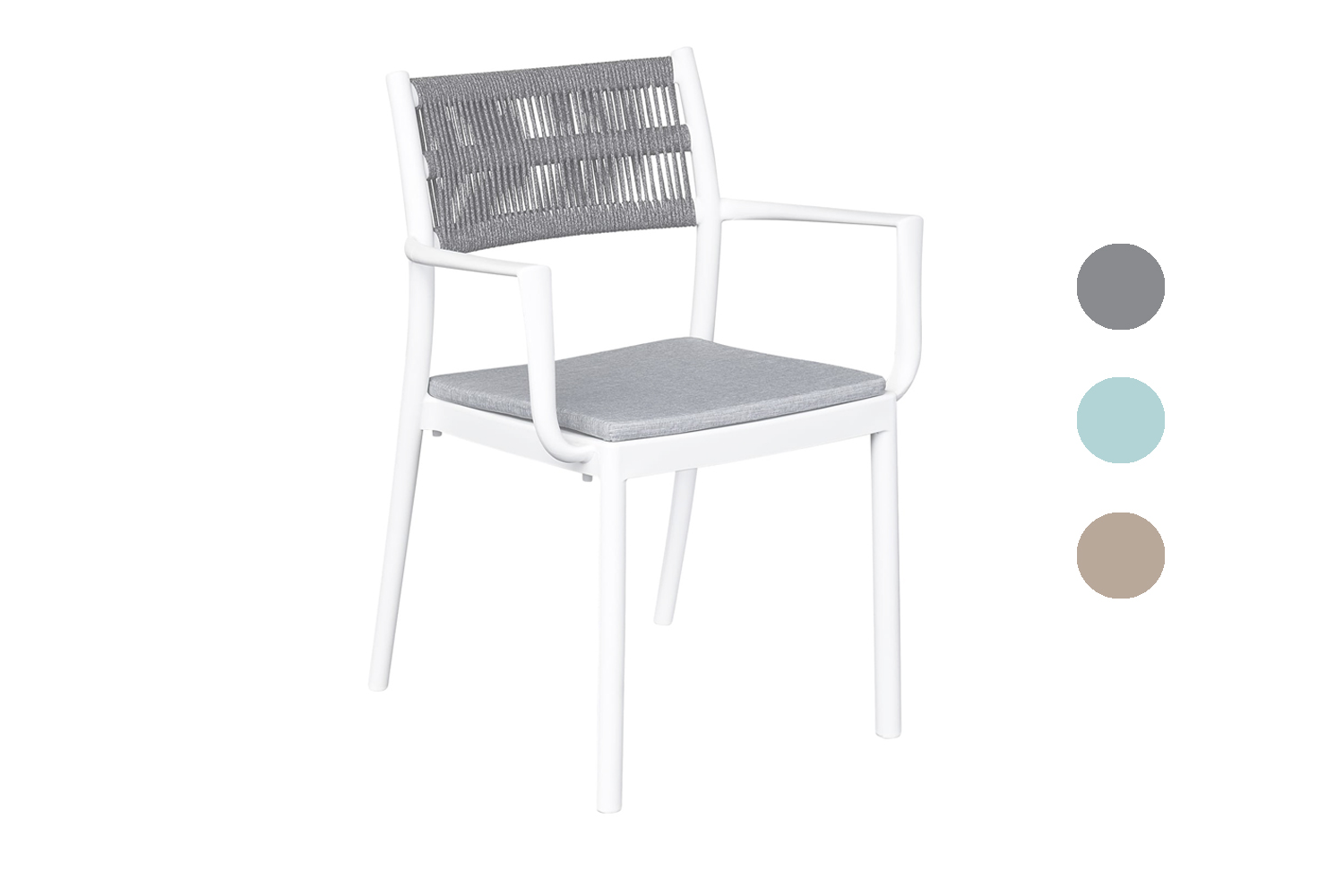 Stapelstuhl Lexx Gartenstuhl Bistrostuhl Kunststoffstuhl Rope Anthrazit