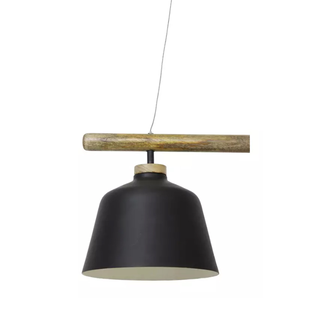Deckenleuchte Hängeleuchte BANU von Light & Living 132x25x30 cm Holz Schwarz Deckenleuchte Hängeleuchte BANU von Light & Living 132x25x30 cm Holz Schwarz