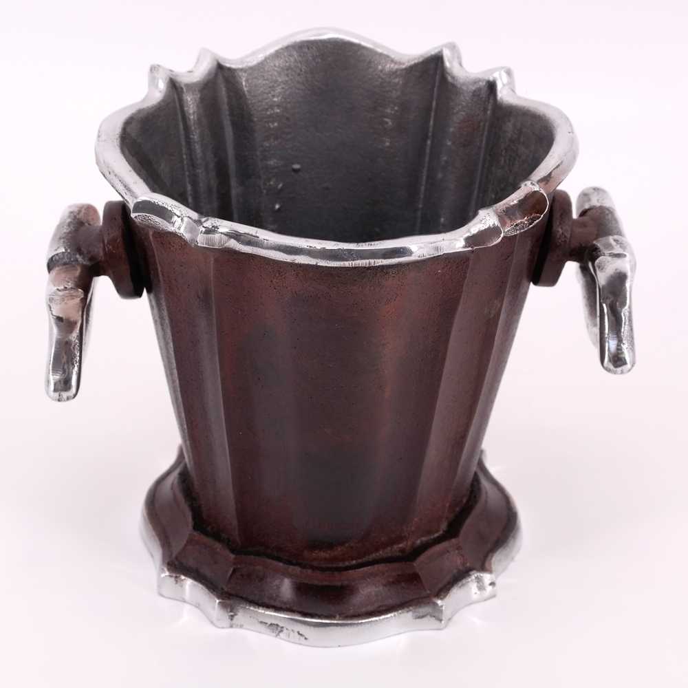 Weinkühler Sektkühler von PTMD Flaschenkühler mit Henkel Aluminiumguss Weinkühler Sektkühler von PTMD Flaschenkühler mit Henkel Aluminiumguss