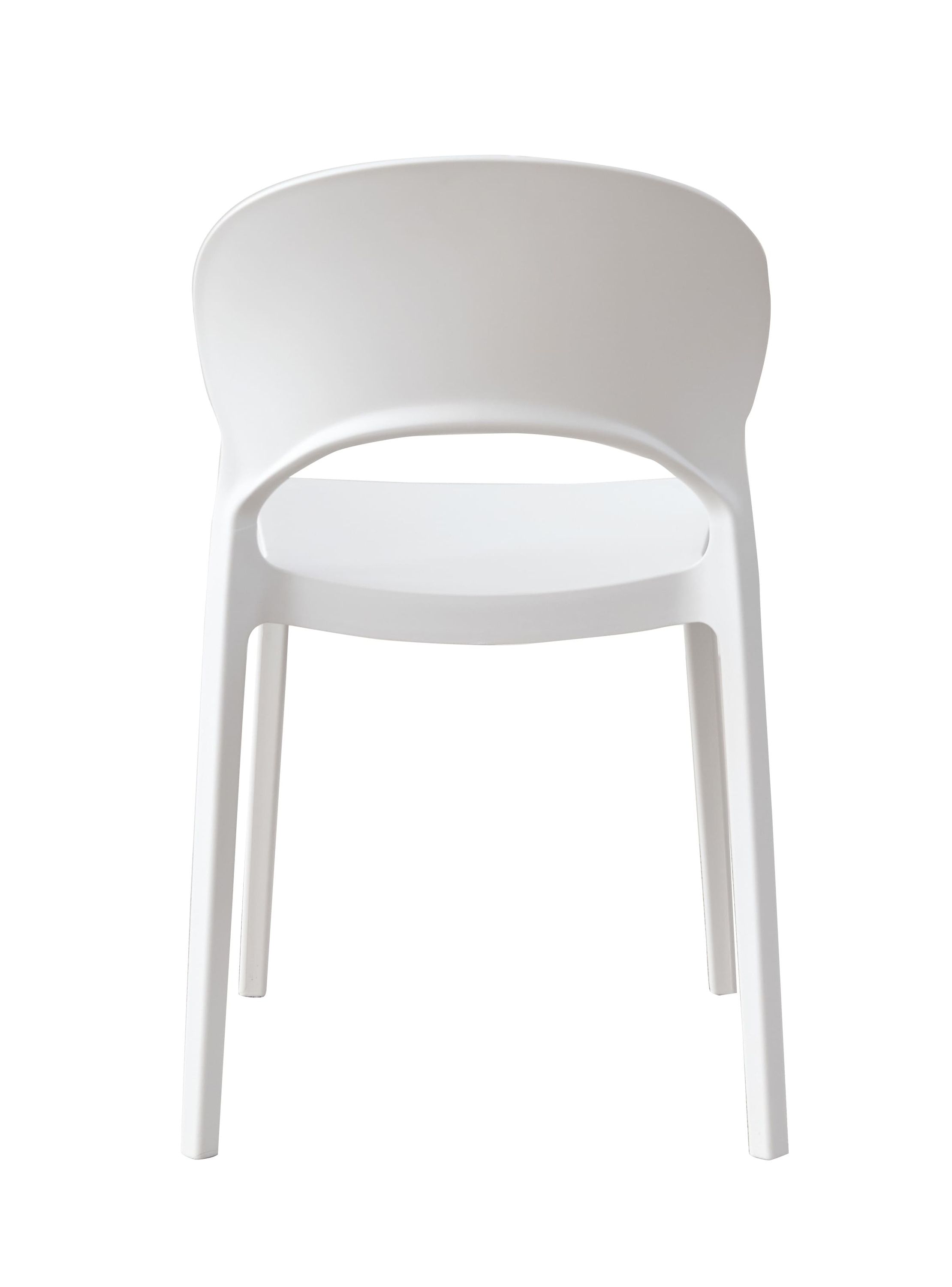 Stapelstuhl Quito Gartenstuhl Bistrostuhl Kunststoffstuhl Weiß