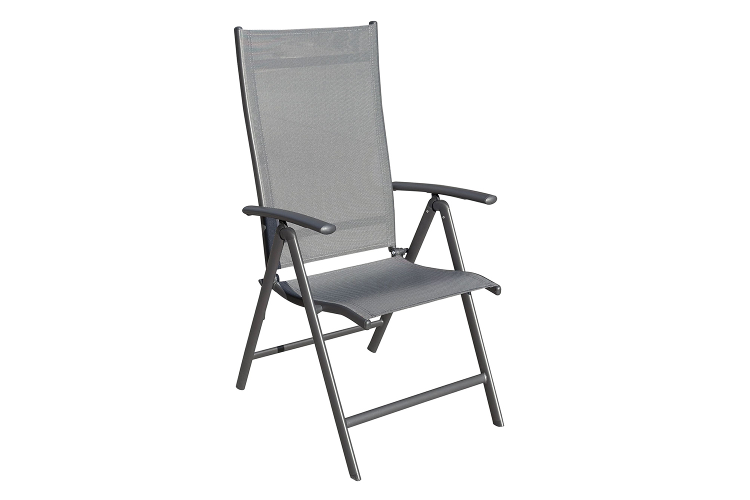 Klappstuhl Monti 2er Set Gartenstuhl Positionsstuhl 7-fach verstellbar Textilen Anthrazit Klappstuhl Monti 2er Set Gartenstuhl Positionsstuhl 7-fach verstellbar Textilen Anthrazit