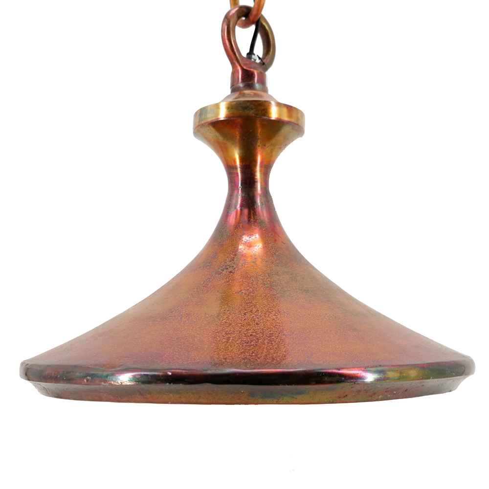 Deckenleuchte Hängeleuchte von PTMD Lampe Ø46x42 cm Kupferlook Aluminium Deckenleuchte Hängeleuchte von PTMD Lampe Ø46x42 cm Kupferlook Aluminium