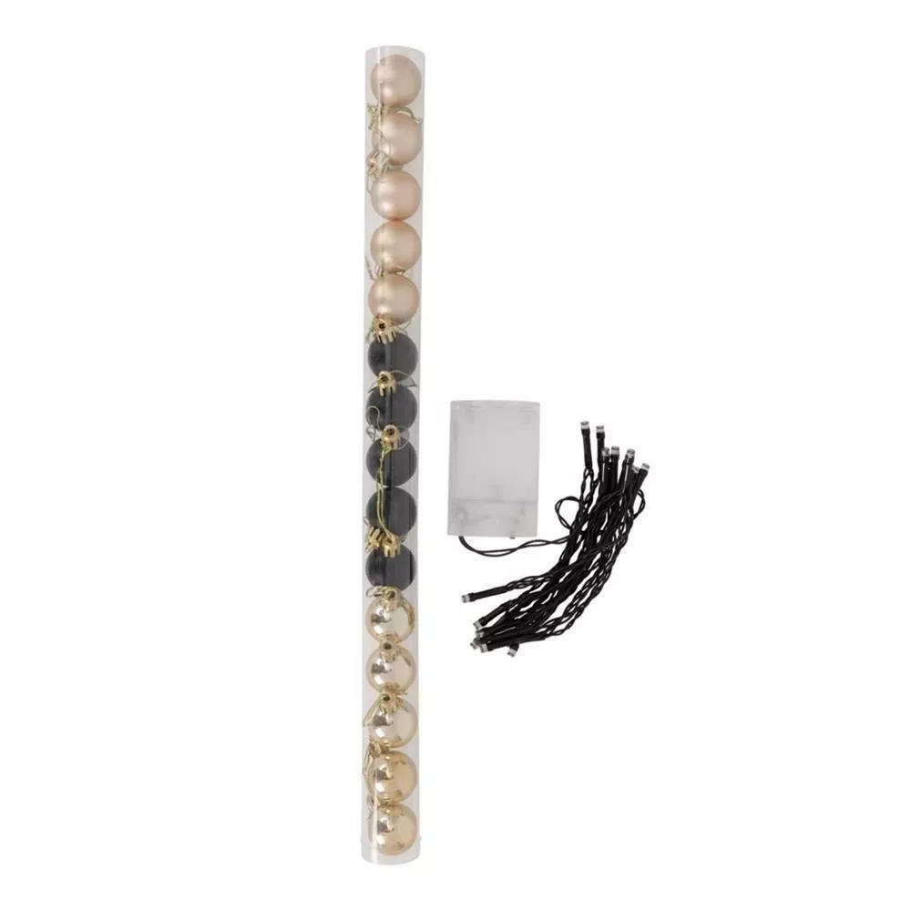 Senza Weihnachtsbaum künstlich mit Beleuchtung und Christbaumschmuck 52 cm