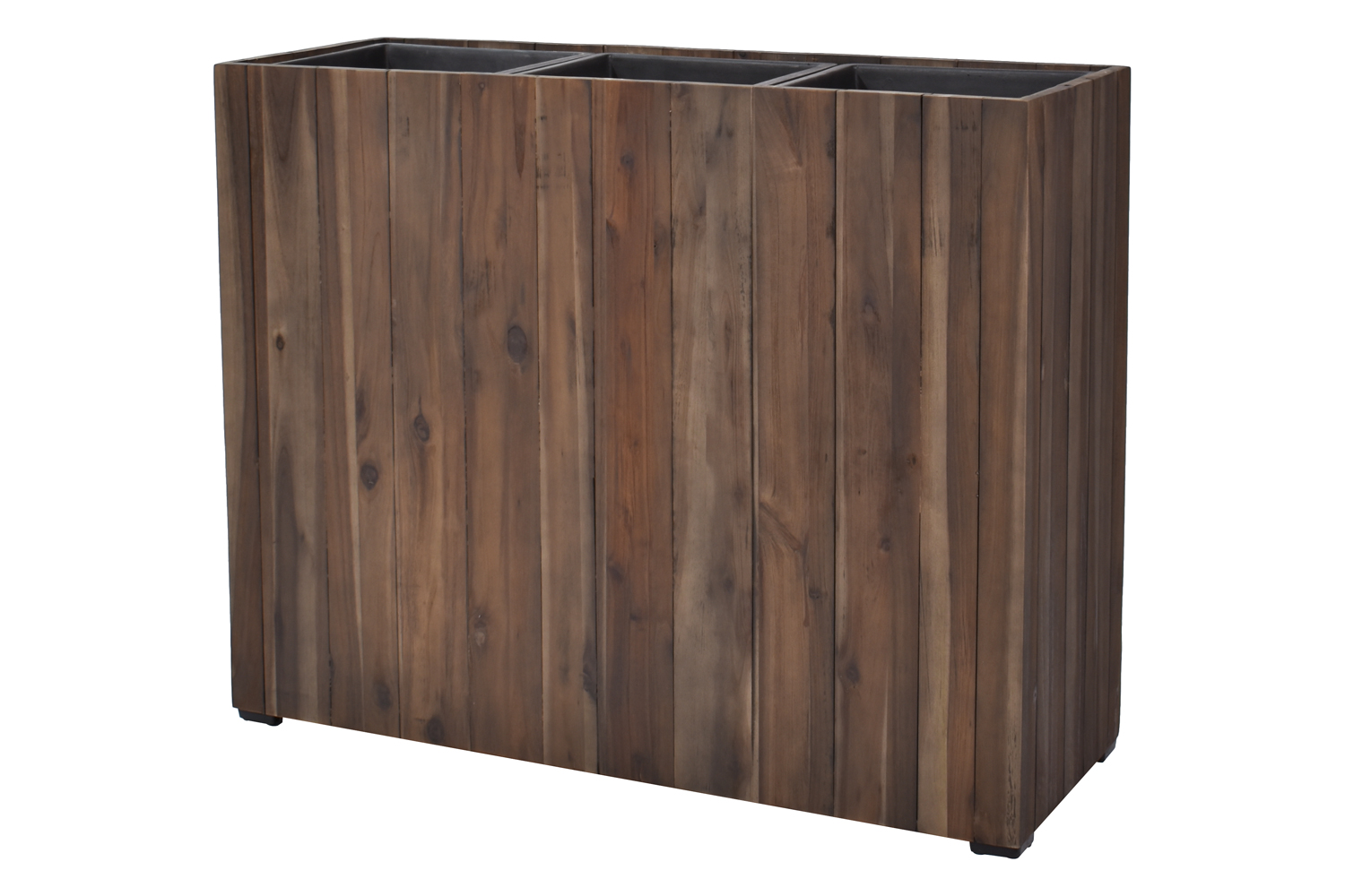 Pflanzgefäß Colorado 4 Pflanzkasten Blumenkasten Akazienholz 83x21x62 cm mit Einsatz Pflanzgefäß Colorado 4 Pflanzkasten Blumenkasten Akazienholz 83x21x62 cm mit Einsatz