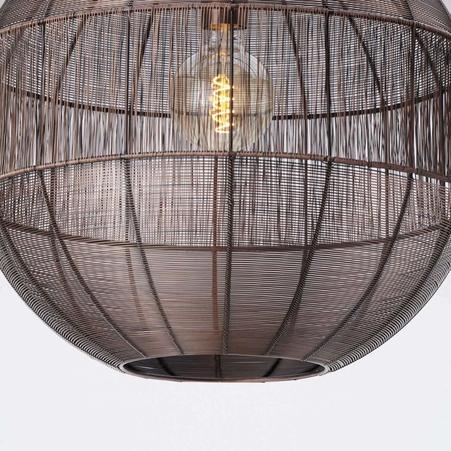 Deckenleuchte Hängeleuchte PILKA von Light & Living Lampe Ø45x47 cm Antik Kupfer