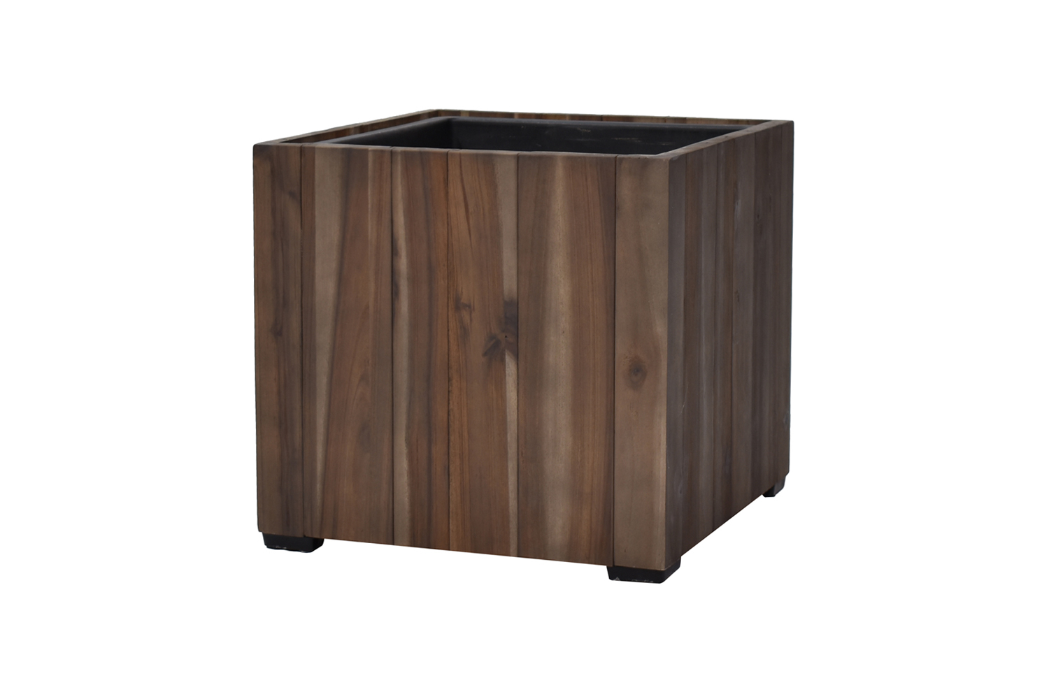 Pflanzgefäß Colorado 4 Pflanzkasten Blumenkasten Akazienholz 28 x 28 cm mit Einsatz Pflanzgefäß Colorado 4 Pflanzkasten Blumenkasten Akazienholz 28 x 28 cm mit Einsatz