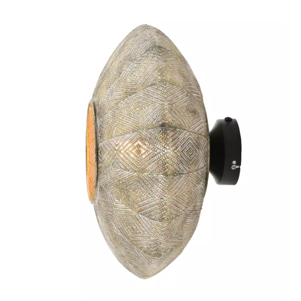 Wandleuchte LAVELLO von Light & Living Ø37,5x22 cm Lampe Gold-Weiß-Schwarz