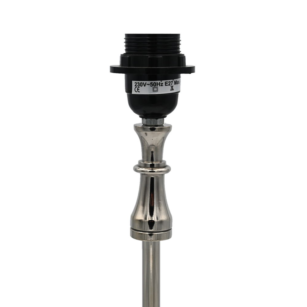 Tischleuchte Lampenfuß SHINY 11,5x8x47 cm Lampe Silber Metall