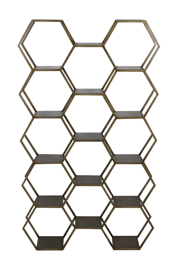 Standregal HUAL Light & Living 100x24,5x179 cm Antikbronze Metall Standregal HUAL Light & Living 100x24,5x179 cm Antikbronze Metall