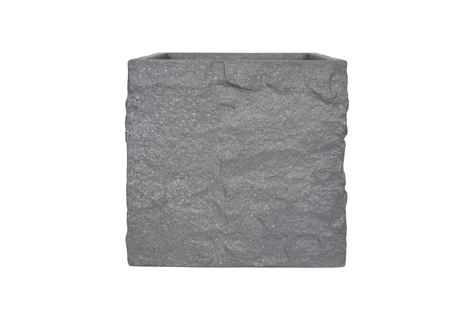 Pflanzgefäß The Rock Pflanzkasten Blumenkasten 36x35 cm Grau-Gepunktet Pflanzgefäß The Rock Pflanzkasten Blumenkasten 36x35 cm Steinoptik Grau