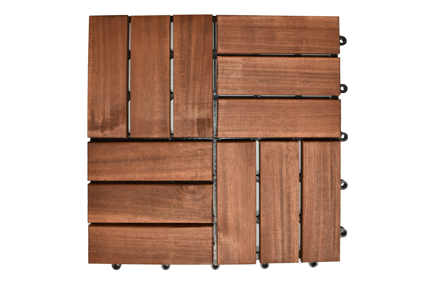 Terassenfliese Klickfliese Holzfliese 30x30 cm Akazienholz 9Stk/Pck Terassenfliese Klickfliese Holzfliese 30x30 cm Akazienholz 9Stk/Pck