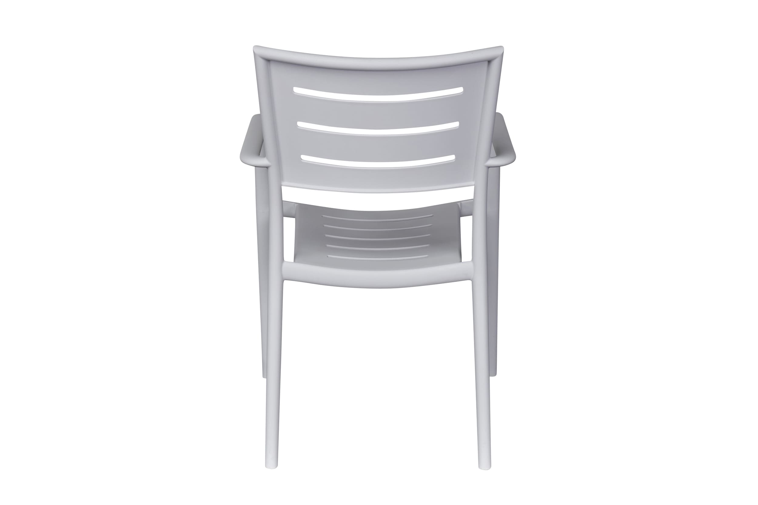 Stapelstuhl Moroni Gartenstuhl Bistrostuhl Kunststoffstuhl Grau