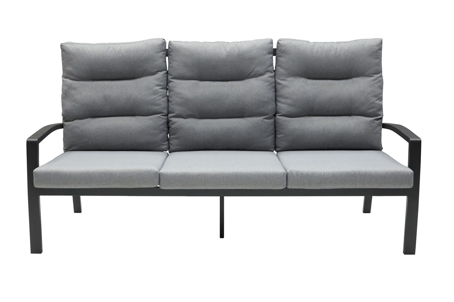 Loungesofa Burundi 3-Sitzer 210cm Gartensofa mit Polster Anthrazit Loungesofa Burundi 3-Sitzer 210cm Gartensofa mit Polster Anthrazit