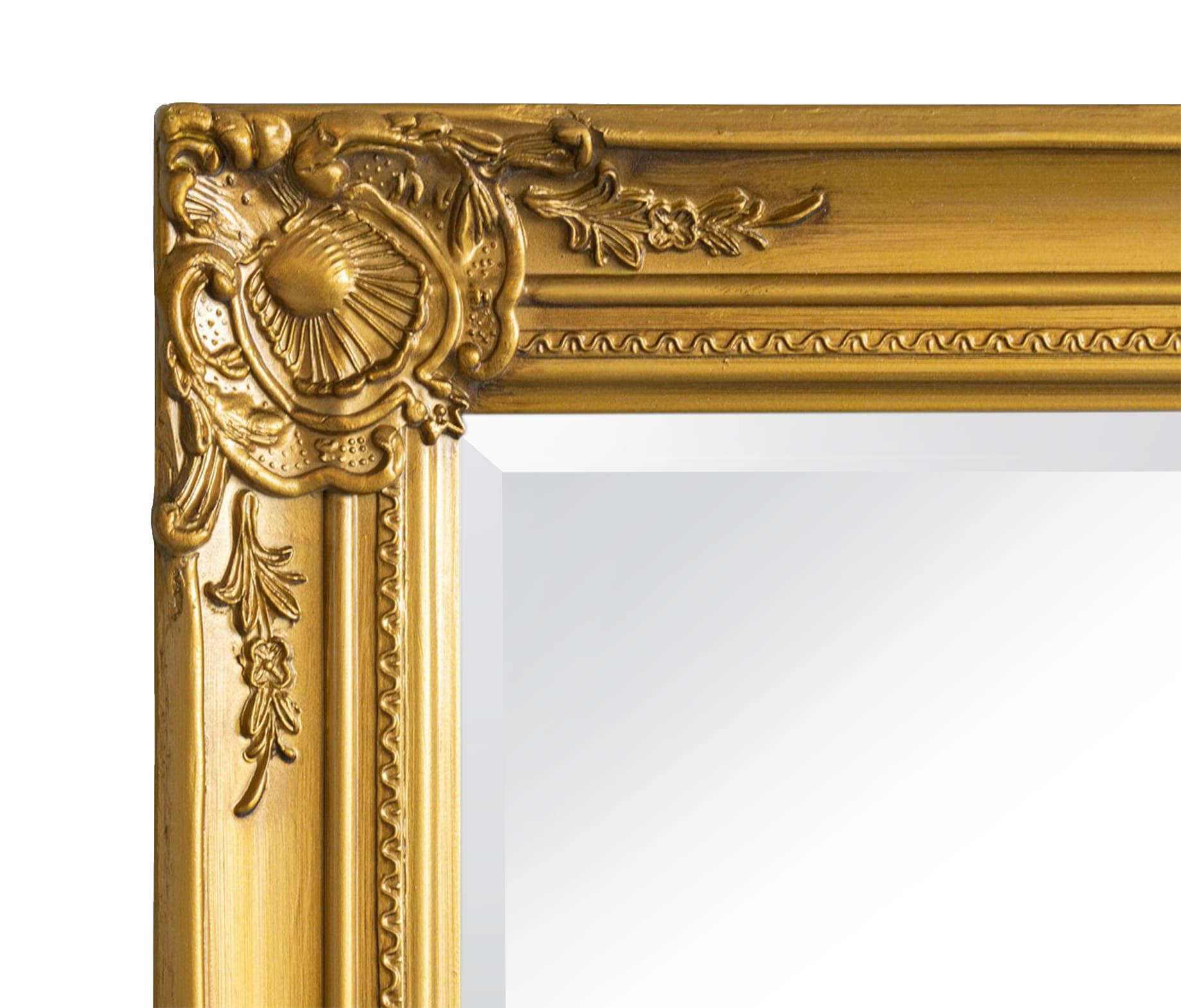 Wandspiegel Barock Gold 180x80 cm XL Spiegel Antik-Stil Ganzkörperspiegel Wandspiegel Barock XXL Spiegel Gold 200 x 100 cm Antik-Stil Ganzkörperspiegel
