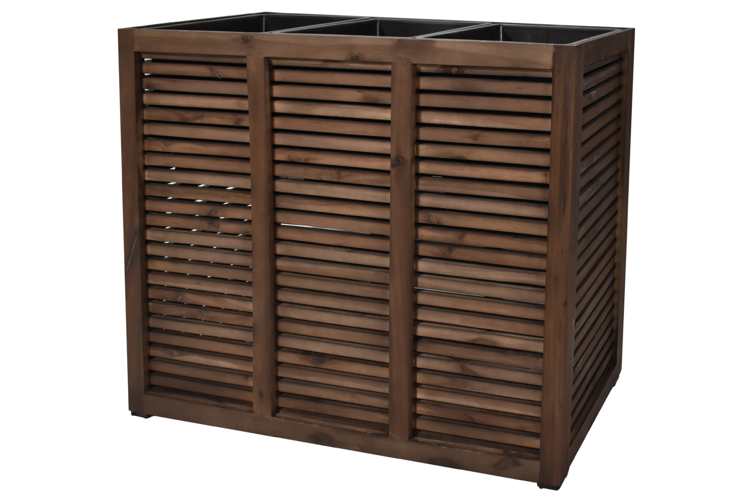 Pflanzgefäß Colorado 3 Pflanzkasten Blumenkasten mit Streben Akazienholz 93x33x72 cm Pflanzgefäß Colorado 3 Pflanzkasten Blumenkasten mit Streben Akazienholz 93x33x72 cm