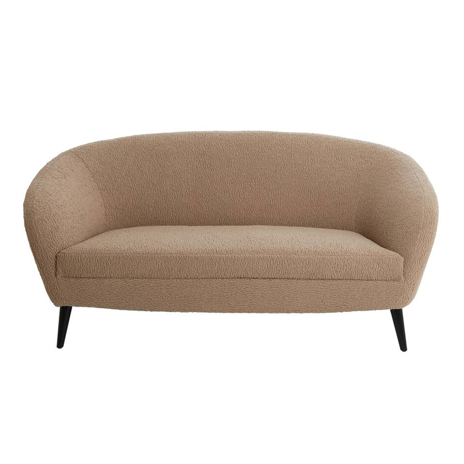 Couch Sofa ALMOND von Light & Living 160x72x79 cm Teddy Sand Couch Sofa ALMOND von Light & Living 160x72x79 cm Teddy Sand