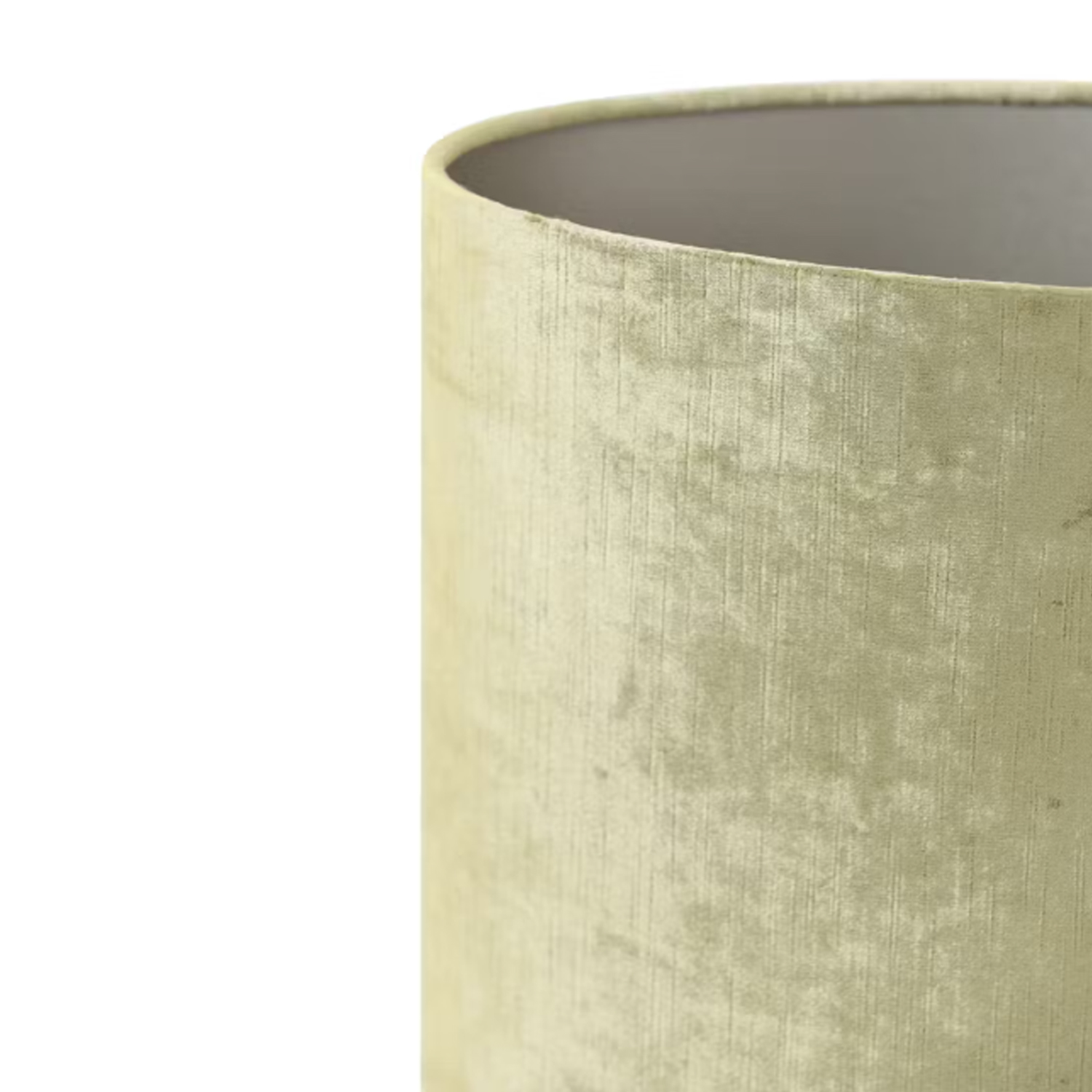 Lampenschirm Zylinder GEMSTONE von Light & Living Samt Oliv 58x24x32 cm Oval