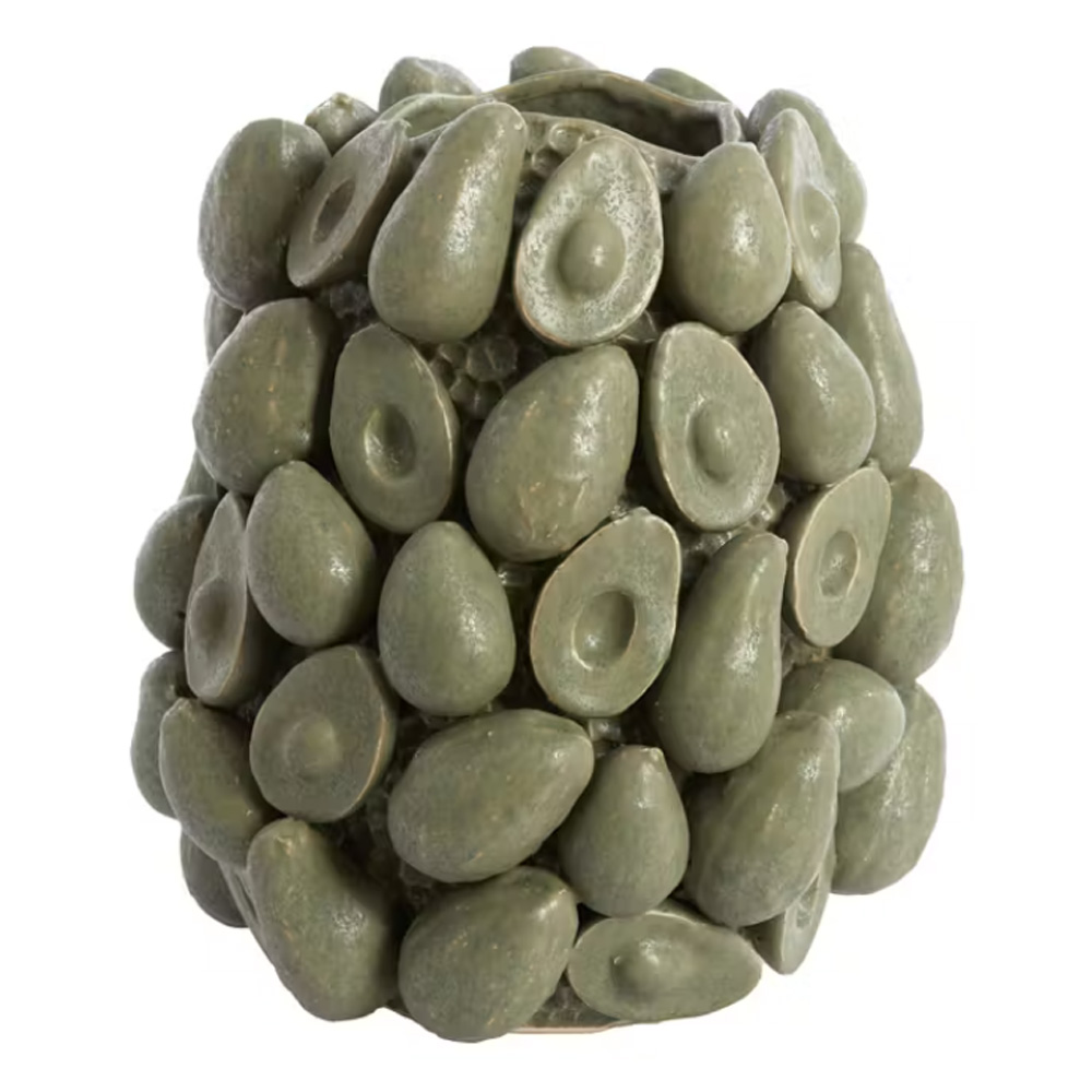 Dekovase Vase AVOCADO von Light & Living Bodenvase Ø33x37,5 cm Keramik Olivgrün Dekovase Vase AVOCADO von Light & Living Bodenvase Ø33x37,5 cm Keramik Olivgrün