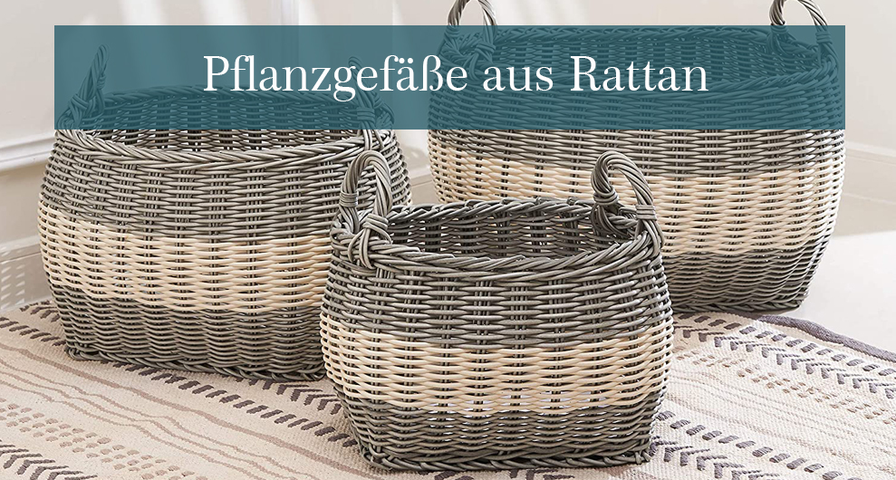 Pflanzkasten-Rattan-Mobil