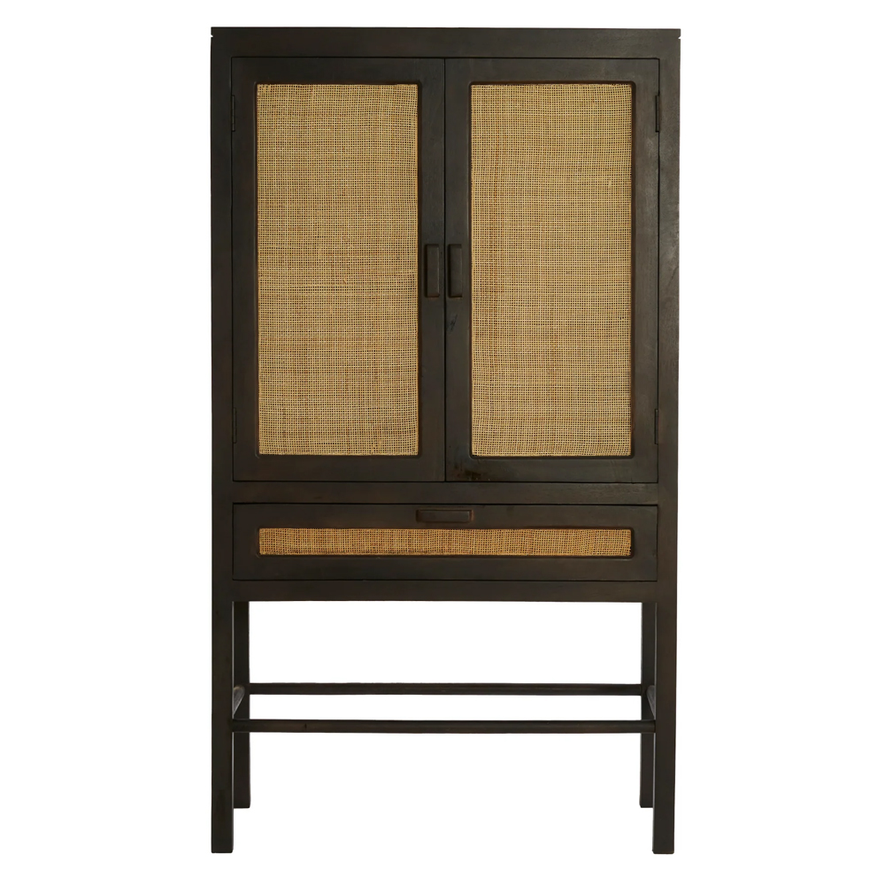 Highboard NIPOS von Light & Living Schrank mit Schublade 90x45x160 cm Mangoholz Braun