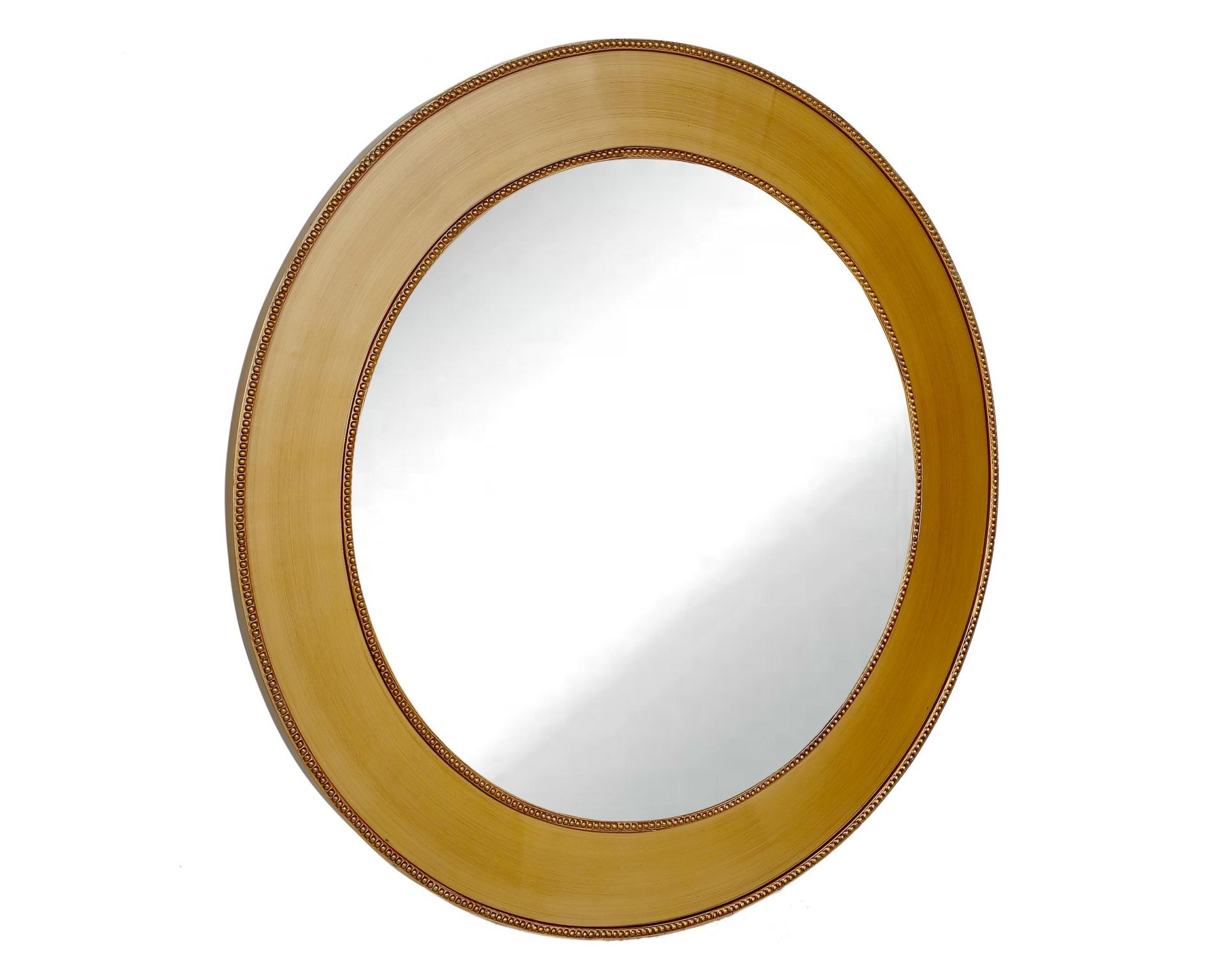Wandspiegel »Antik« Ø90 cm gold im Landhaus-Stil rund XL Flurspiegel