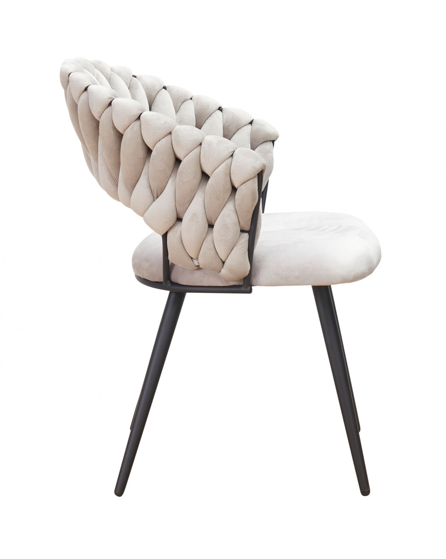 Esszimmerstuhl Liv Flechtoptik Samt Grau Armlehnenstuhl Designerstuhl Esszimmerstuhl Liv Flechtoptik Samt Grau Armlehnenstuhl Designerstuhl