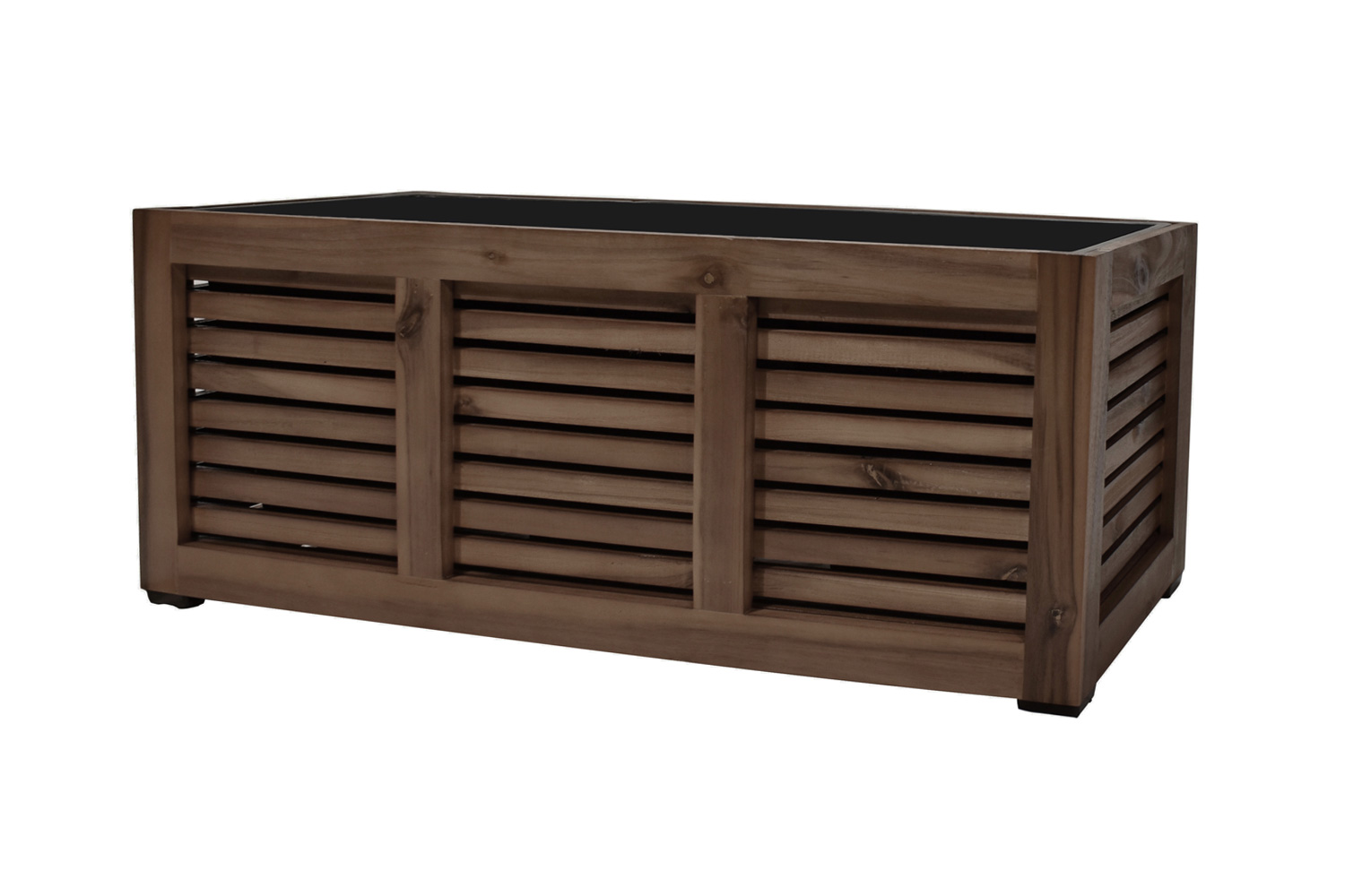 Pflanzgefäß Colorado 3 Pflanzkasten Blumenkasten mit Streben Akazienholz 83x21x20,5 cm Pflanzgefäß Colorado 3 Pflanzkasten Blumenkasten mit Streben Akazienholz 83x21x20,5 cm