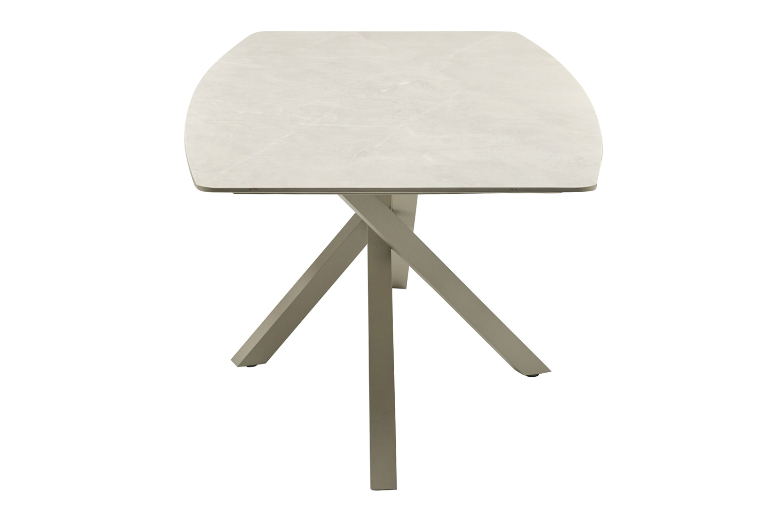 Gartentisch Concord Esstisch Terrassentisch 220x100x75cm sintered stone Taupe-Beige