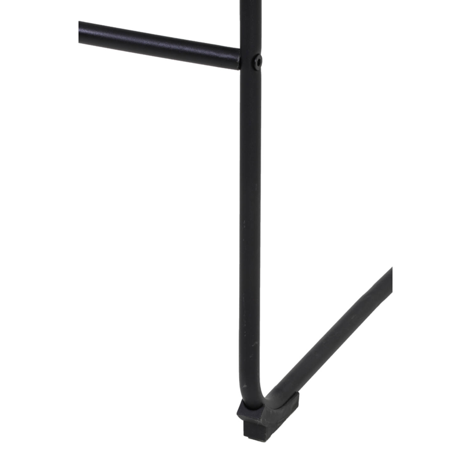 Barhocker Barstuhl JEDDO von Light & Living 47x46x99 cm Leder Tresenhocker Grau Schwarz