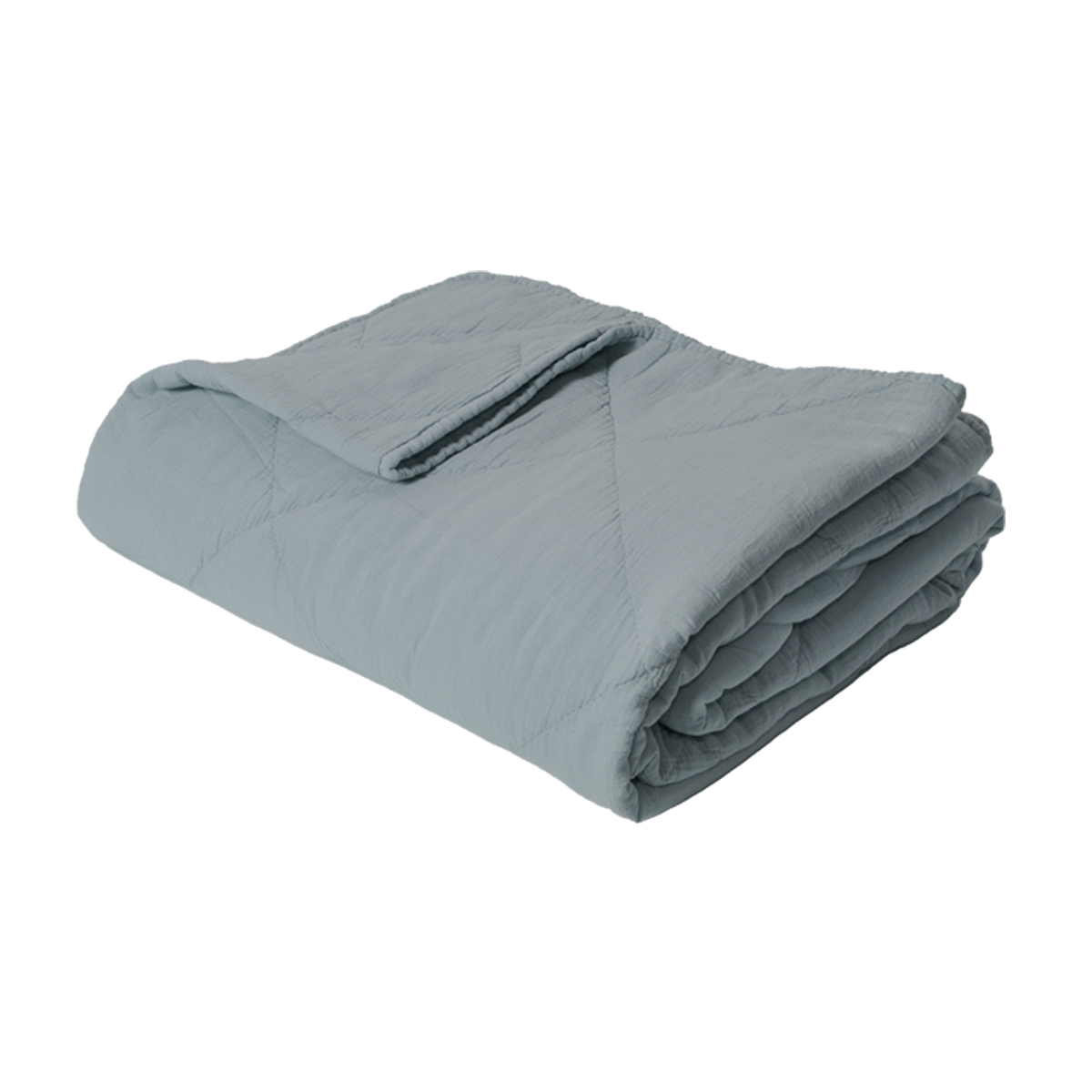 Decke Überwurf 100% Baumwolle 140 x 200 cm Skandinavisch Hellblau Decke Überwurf 100% Baumwolle 140 x 200 cm Skandinavisch