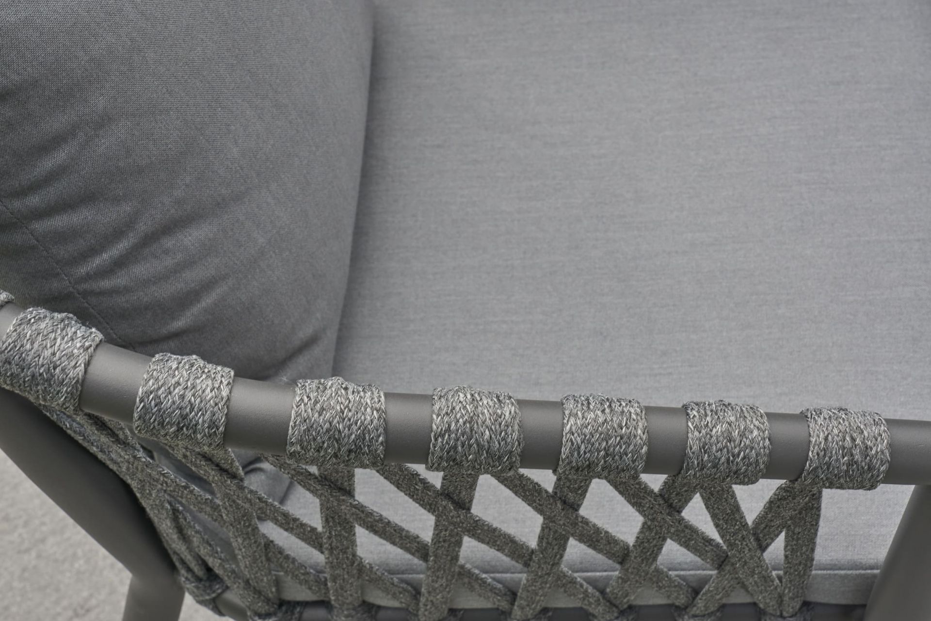 Stapelstuhl Gartenstuhl Armlehnenstuhl Vienna Rope anthrazit Stapelstuhl Gartenstuhl Armlehnenstuhl Vienna Rope anthrazit