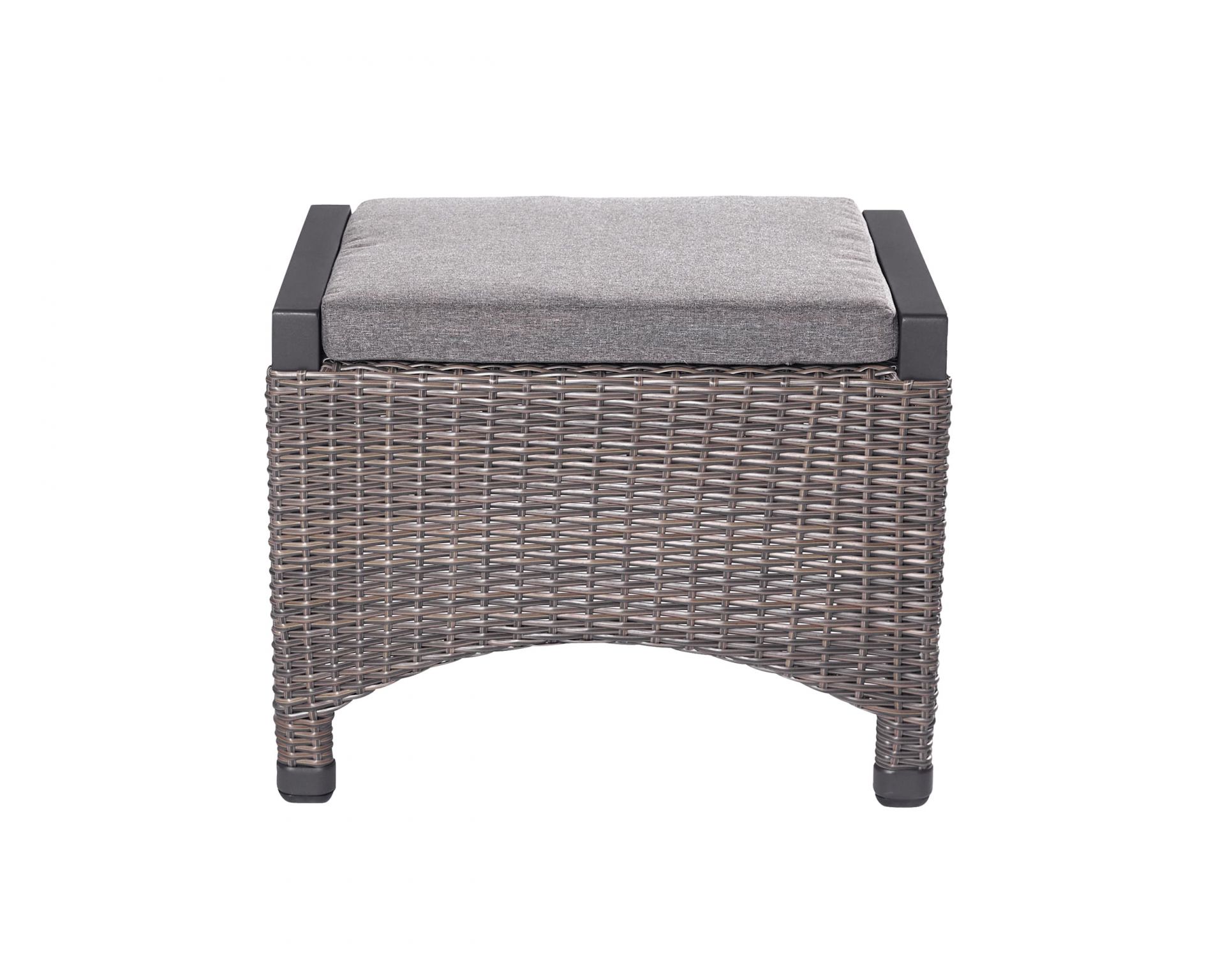 Hocker Fußbank Kentucky omega braun Rattanoptik, Garten, wetterfest Hocker Fußbank Kentucky omega braun Rattanoptik, Garten, wetterfest