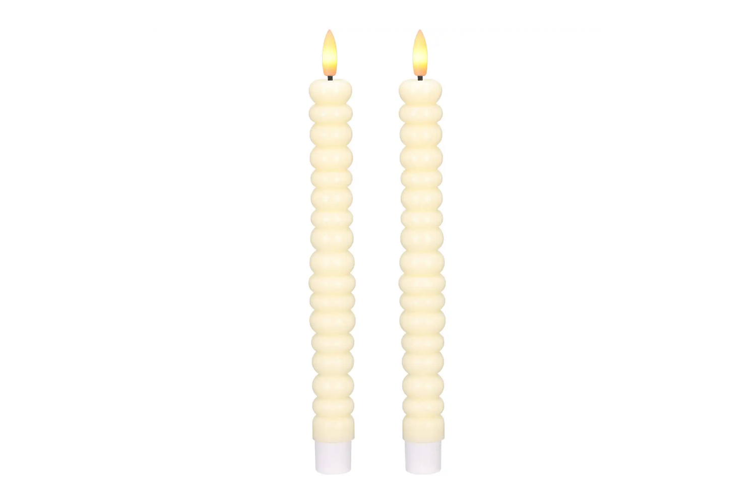 0017531-led-stabkerzen-echtwachs-dinnerkerze-creme_1.jpg LED-Stabkerzen 2er Set Ø2,2x22 cm Dinnerkerze Timer Creme