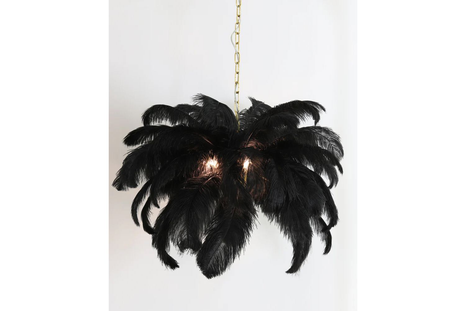 Deckenleuchte Hängeleuchte FEATHER von Light & Living Federn Ø80x80 cm Schwarz Deckenleuchte Hängeleuchte FEATHER von Light & Living Federn Ø80x80 cm Schwarz