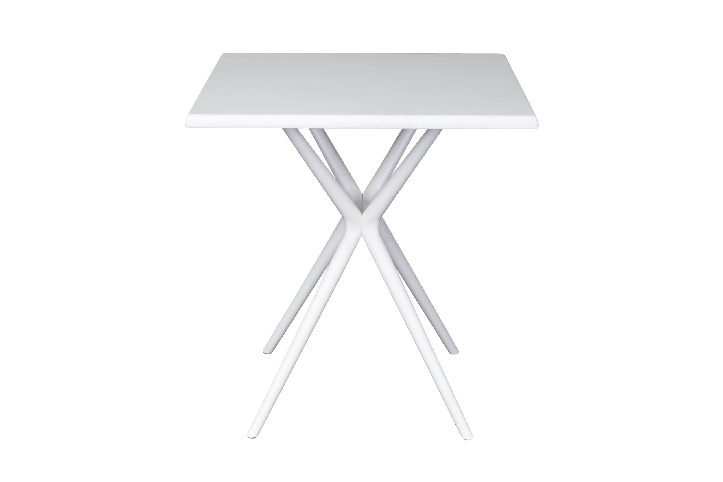 Gartentisch Moroni Balkontisch Bistrotisch 70x70cm Kunststoff weiß Gartentisch Moroni Balkontisch Bistrotisch 70x70cm Kunststoff weiß