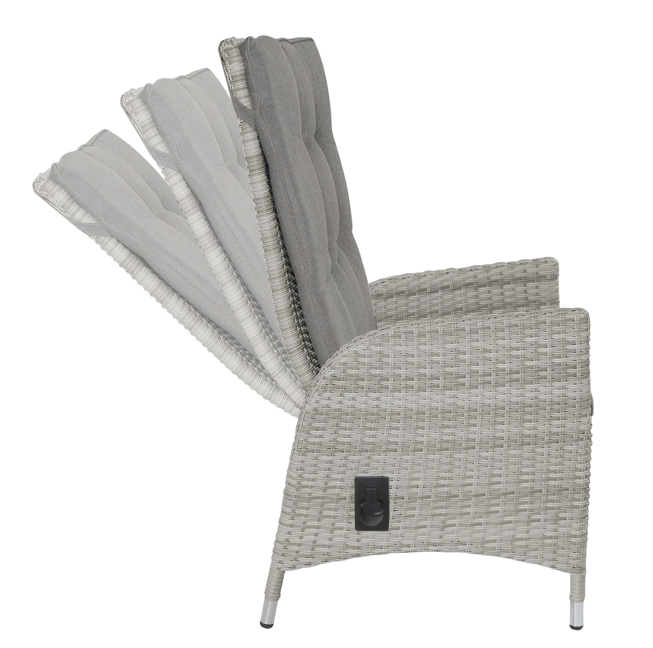 Dining Positionsstuhl Rio Verstellsessel Gartenstuhl Esstischstuhl grau Dining Positionsstuhl Rio Verstellsessel Gartenstuhl Esstischstuhl grau