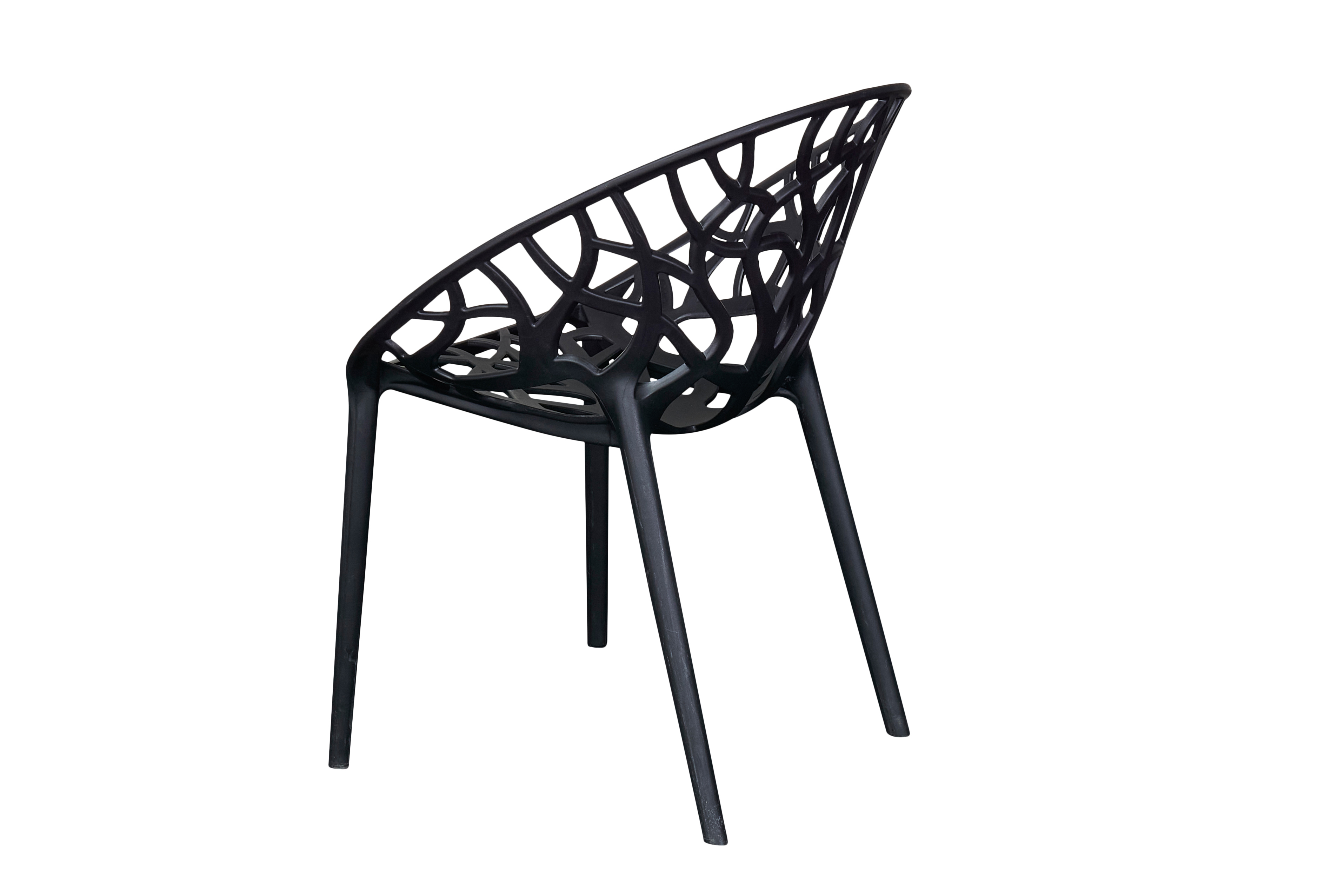 Stapelstuhl Bilby Gartenstuhl Bistrostuhl Kunststoffstuhl Schwarz