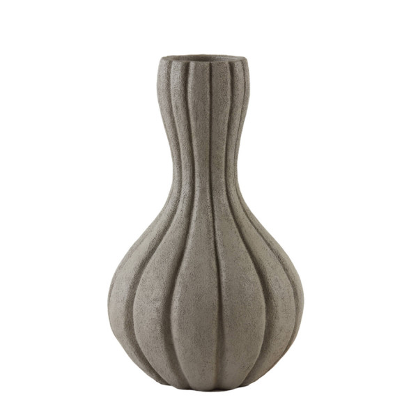 Vase von Light &amp; Living Blumenvase Dekovase ZUCCA Ø19,5x34 grau