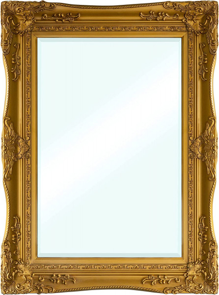 LC Home Wandspiegel mit Doppelrahmen gold 90 x 120 cm