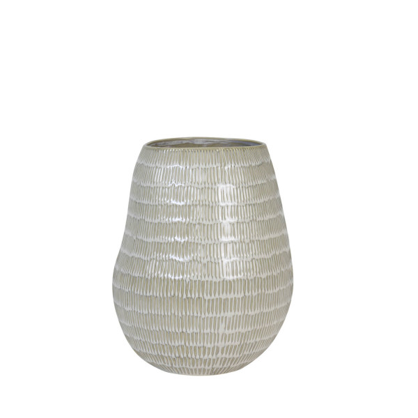 Vase GIORGIA Light &amp; Living Keramik crème-beige Ø26x31,5