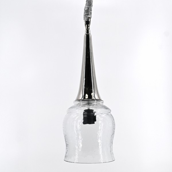 PTMD Hängelampe Ketten Pendelleuchte Aluminium Glas Vintage Loft Style E27 40W